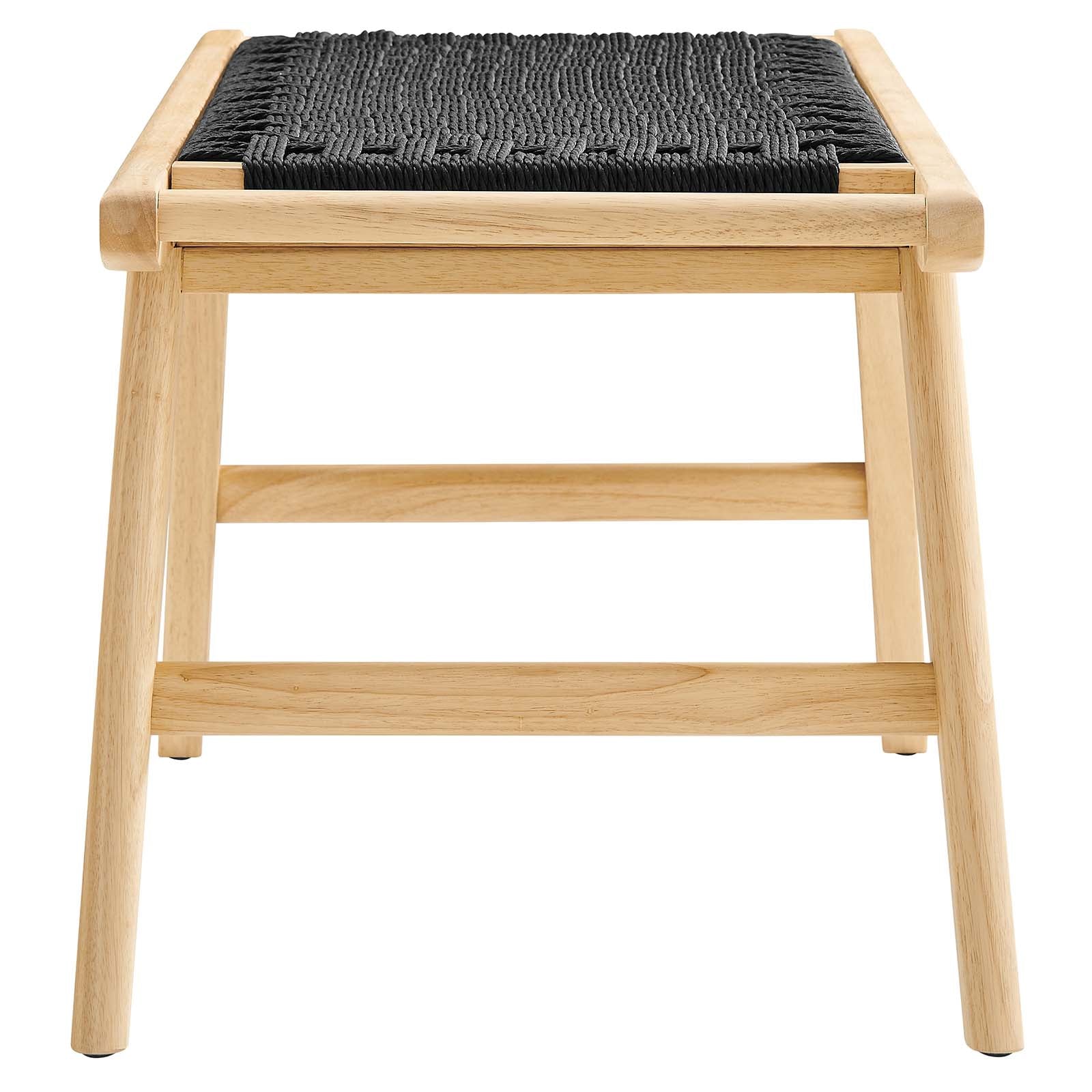 Saoirse 47" Wove Rope Wood Bench By Modway - EEI-6552 | Benches | Modishstore - 3