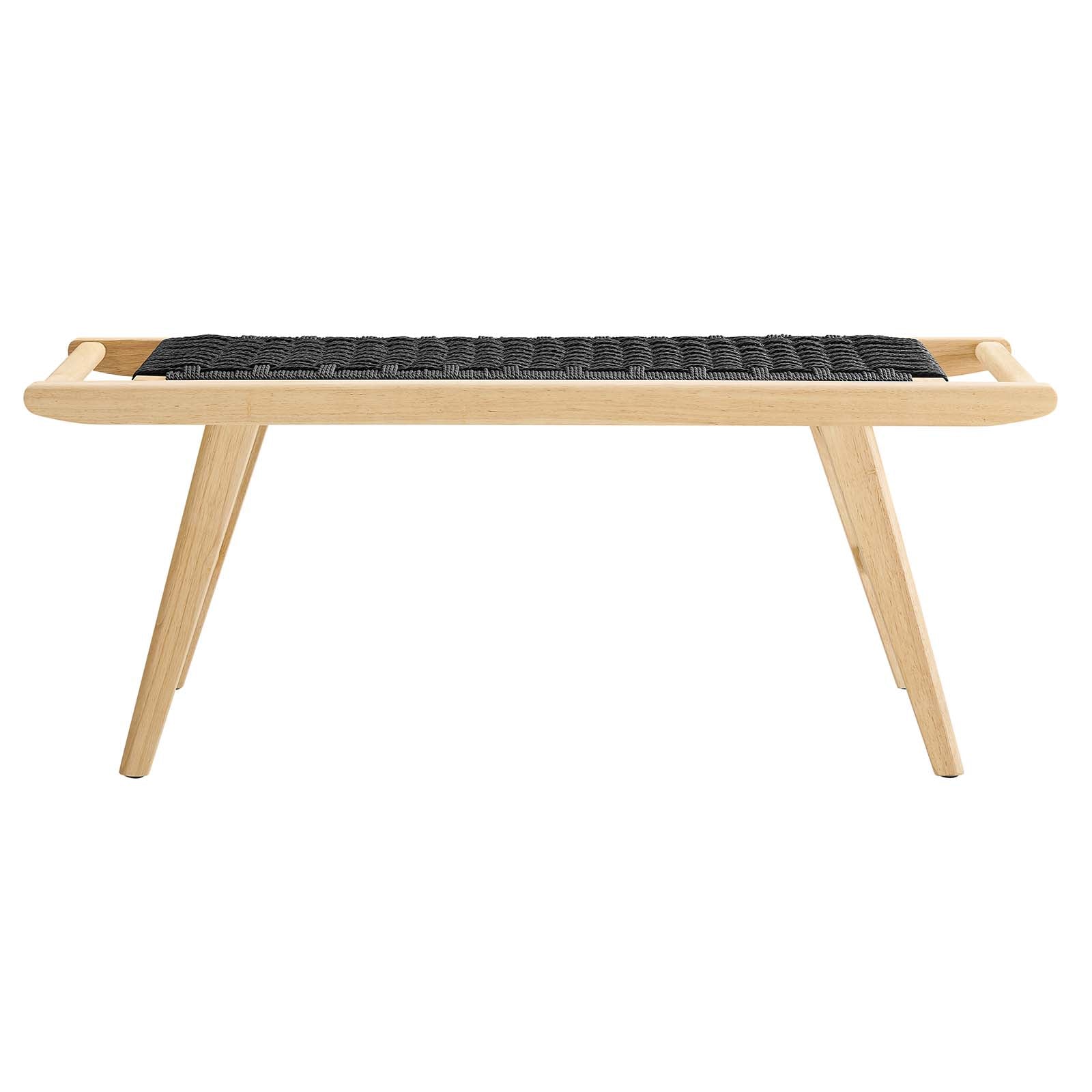 Saoirse 47" Wove Rope Wood Bench By Modway - EEI-6552 | Benches | Modway - 4