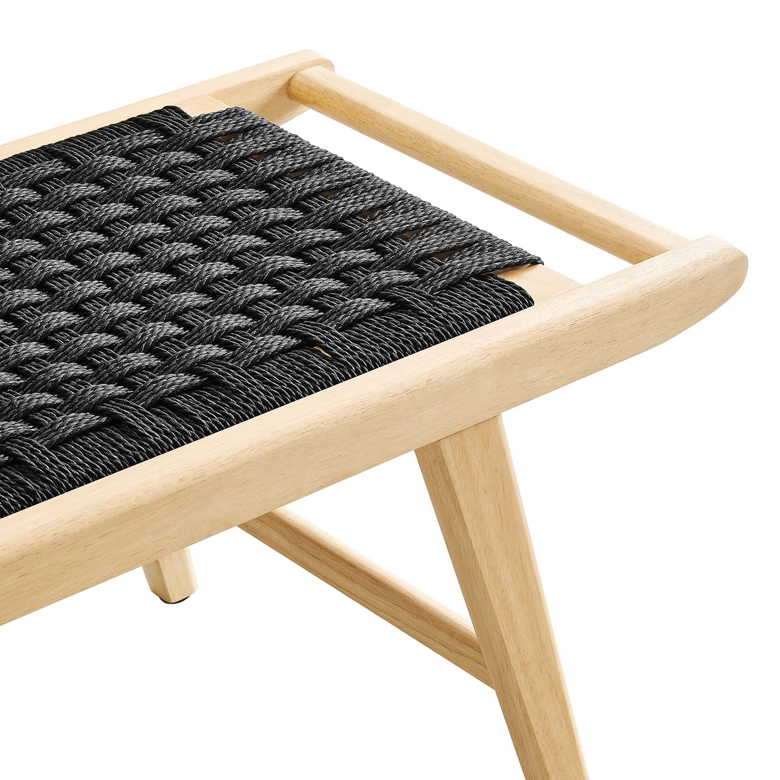 Saoirse 47" Wove Rope Wood Bench By Modway - EEI-6552 | Benches | Modishstore - 5