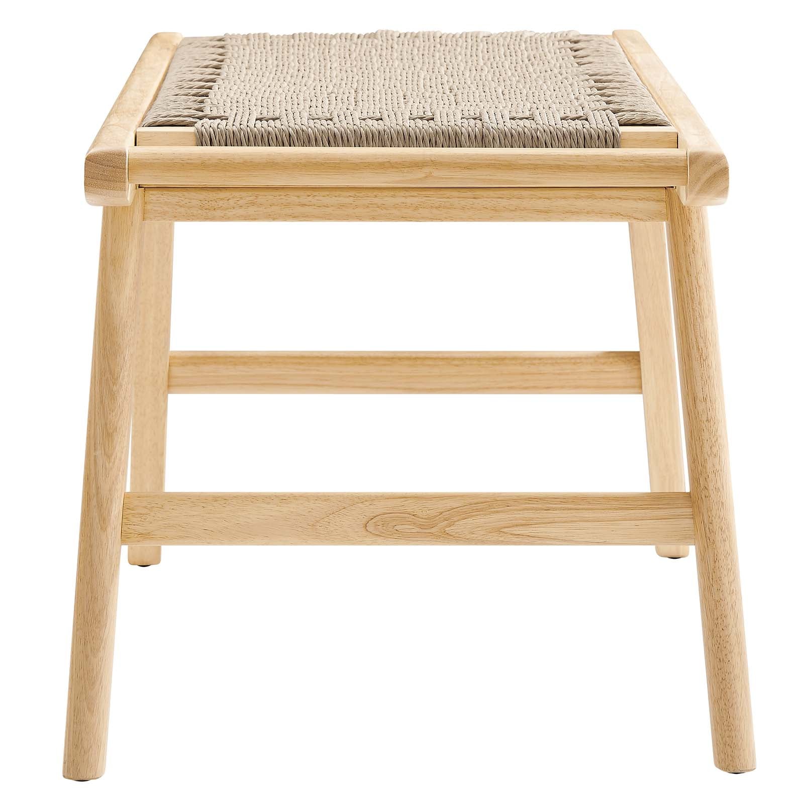 Saoirse 47" Wove Rope Wood Bench By Modway - EEI-6552 | Benches | Modishstore - 10