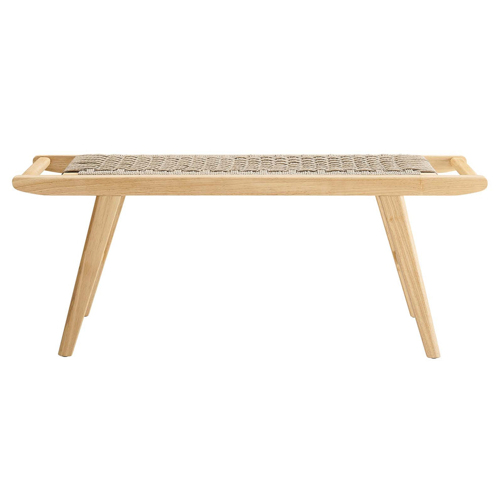 Saoirse 47" Wove Rope Wood Bench By Modway - EEI-6552 | Benches | Modishstore - 11