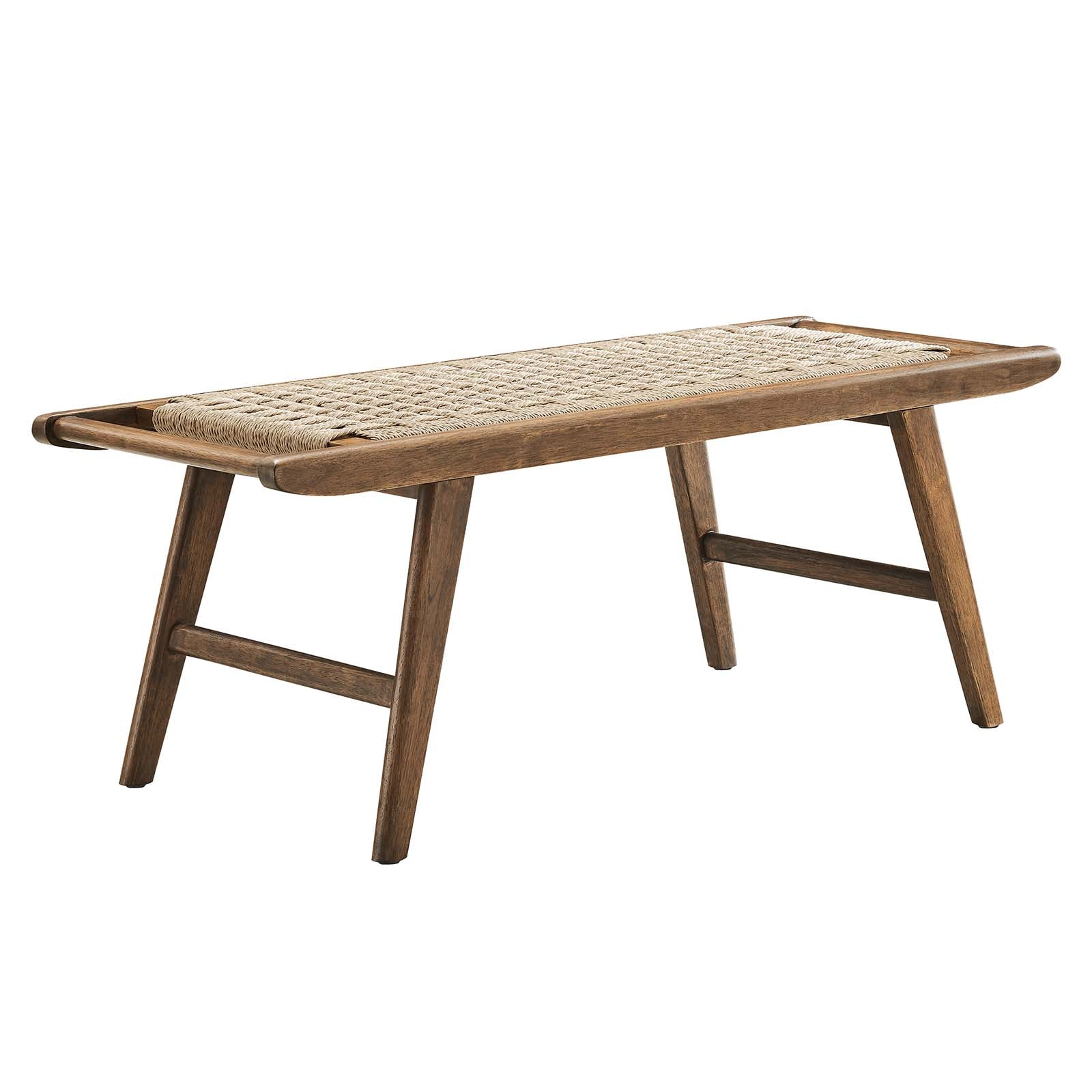 Saoirse 47" Wove Rope Wood Bench By Modway - EEI-6552 | Benches | Modishstore - 25