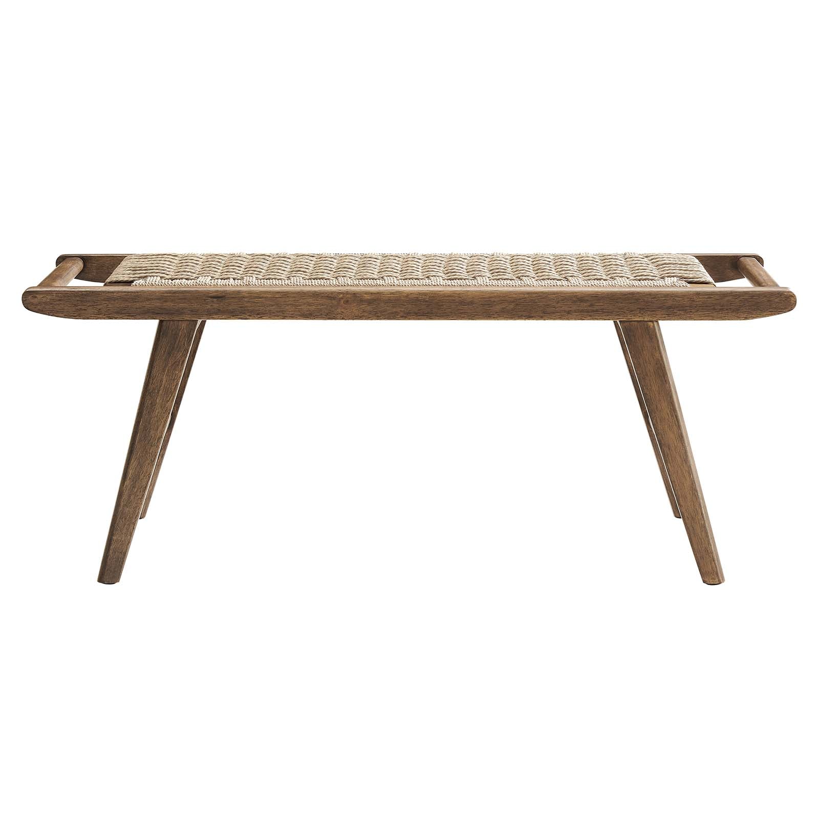 Saoirse 47" Wove Rope Wood Bench By Modway - EEI-6552 | Benches | Modishstore - 27