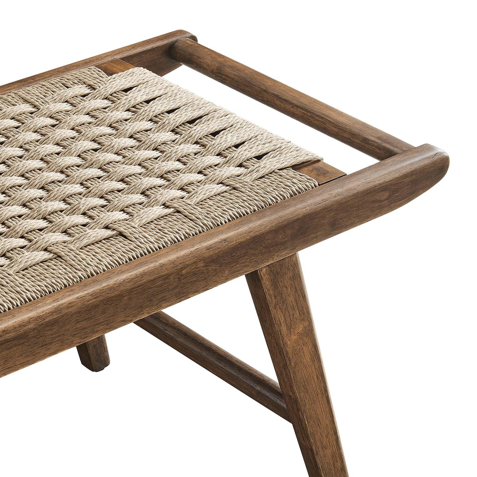 Saoirse 47" Wove Rope Wood Bench By Modway - EEI-6552 | Benches | Modway - 28