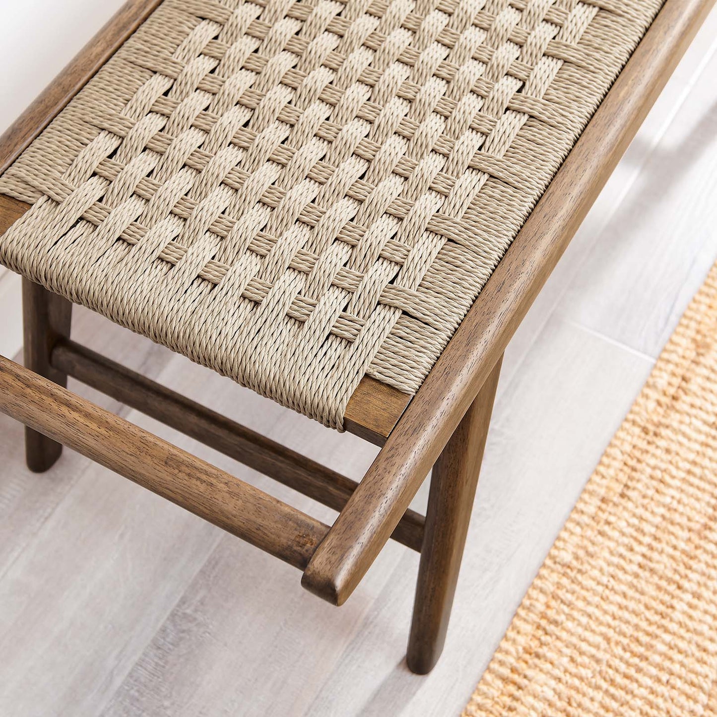 Saoirse 47" Wove Rope Wood Bench By Modway - EEI-6552 | Benches | Modway - 31