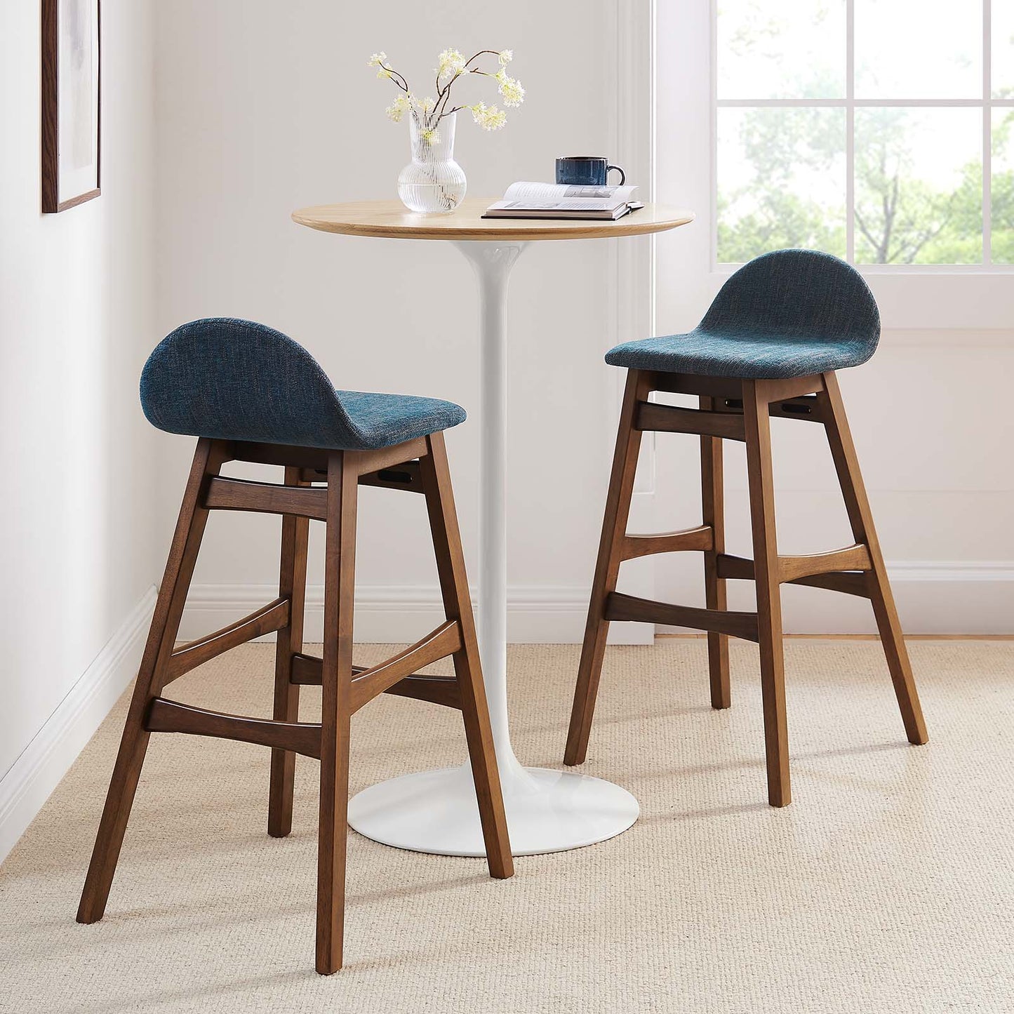 Juno Wood Bar Stool - Set of 2 By Modway - EEI-6553 | Bar Stools | Modishstore - 1