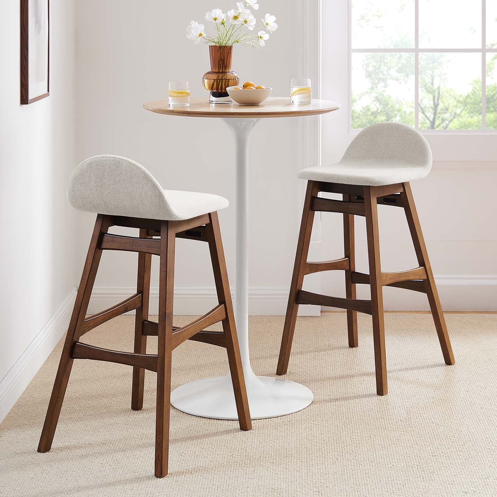 Juno Wood Bar Stool - Set of 2 By Modway - EEI-6553 | Bar Stools | Modishstore - 11