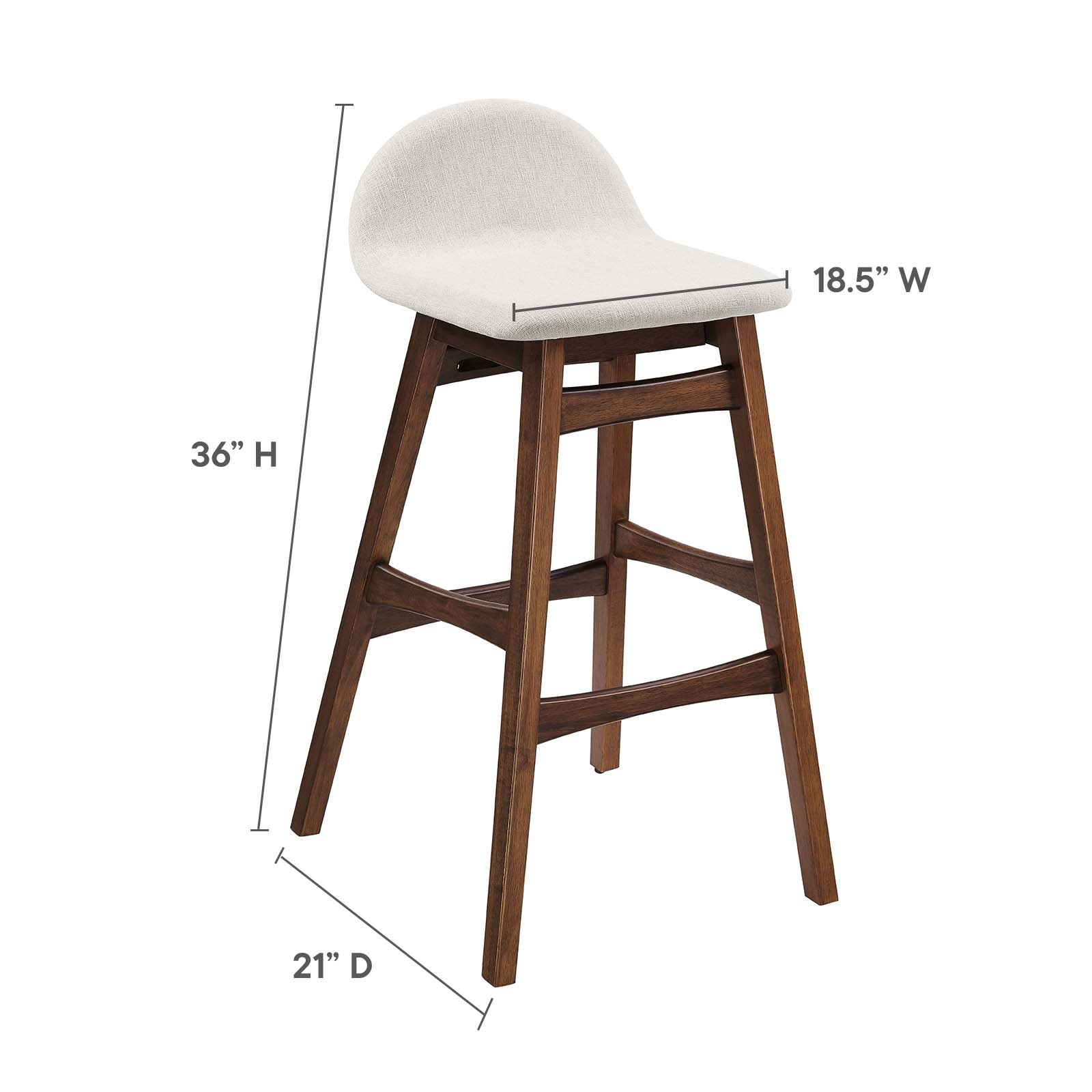 Juno Wood Bar Stool - Set of 2 By Modway - EEI-6553 | Bar Stools | Modishstore - 16