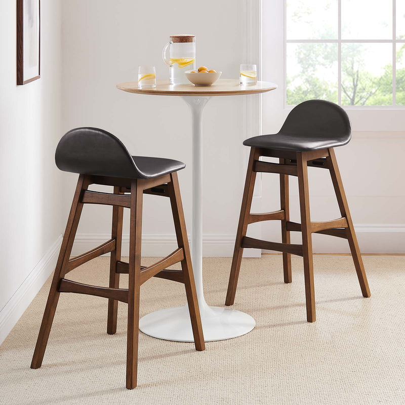 Juno Wood Bar Stool - Set of 2 By Modway - EEI-6554 | Bar Stools | Modishstore - 1