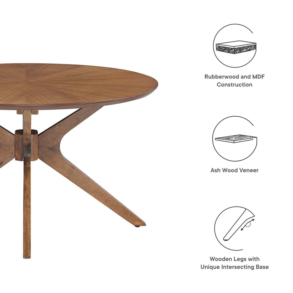 Crossroads Round Wood Coffee Table By Modway - EEI-6557 | Coffee Tables | Modishstore - 14