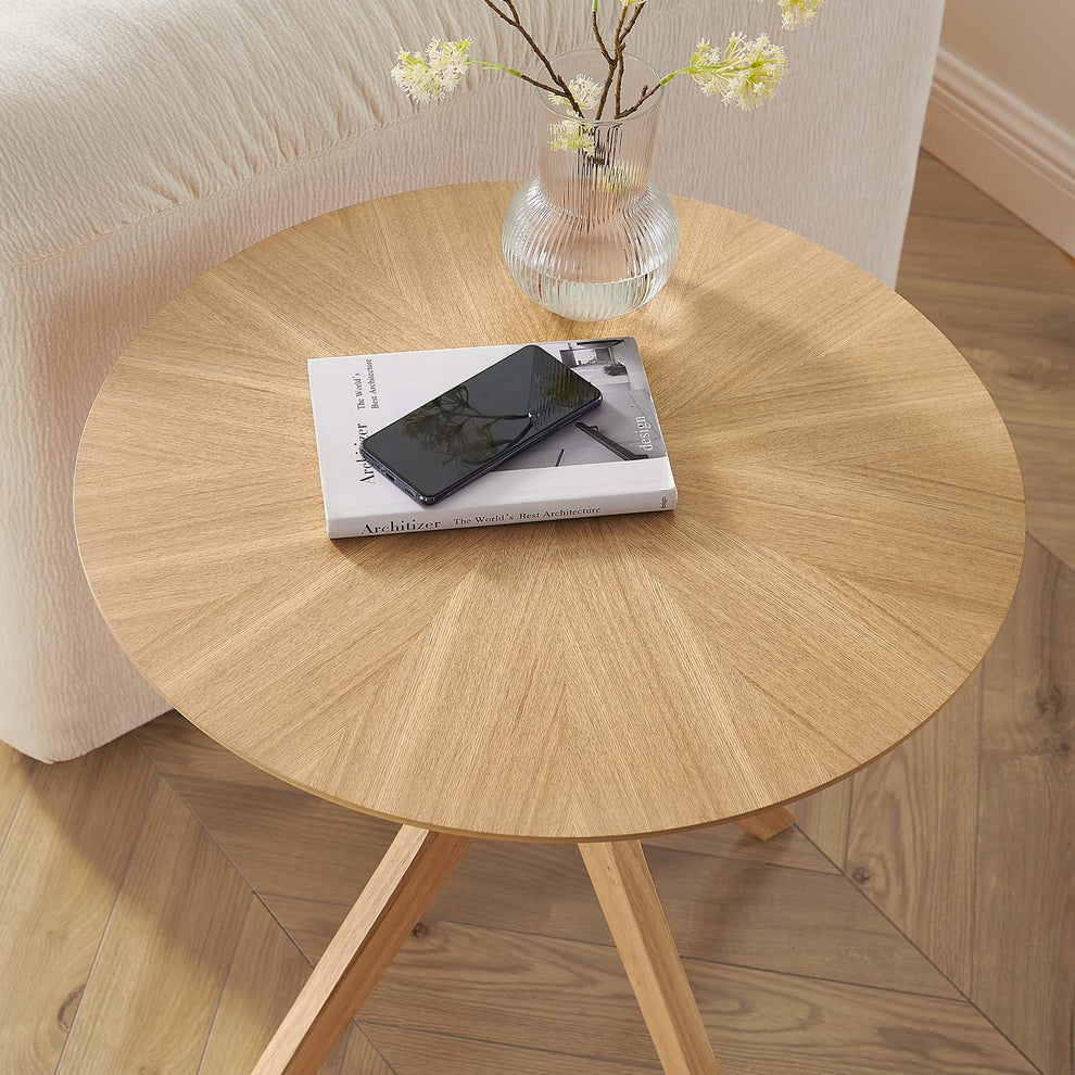 Crossroads 24” Round Wood Side Table By Modway - EEI-6558 | Side Tables | Modishstore - 1