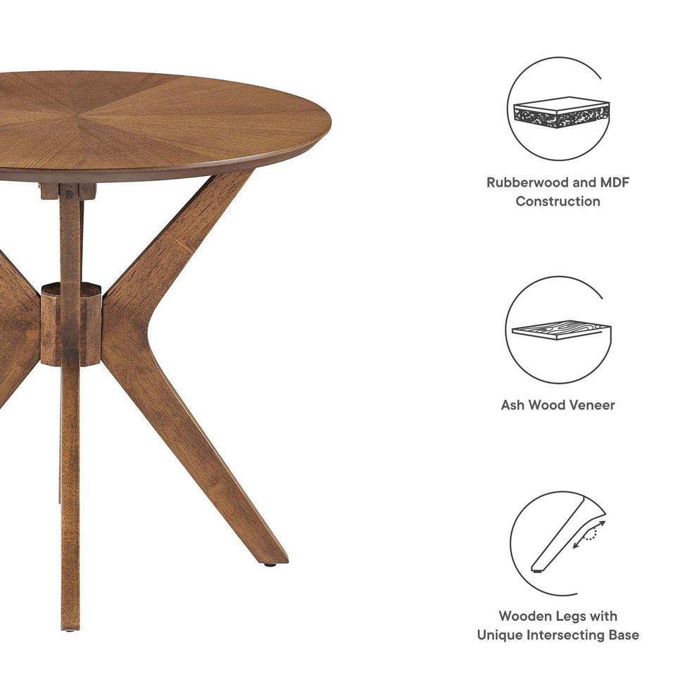 Crossroads 24” Round Wood Side Table By Modway - EEI-6558 | Side Tables | Modishstore - 14