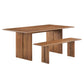Amistad 72" Wood Dining Table and Bench Set By Modway - EEI-6559 | Dining Sets | Modishstore - 8