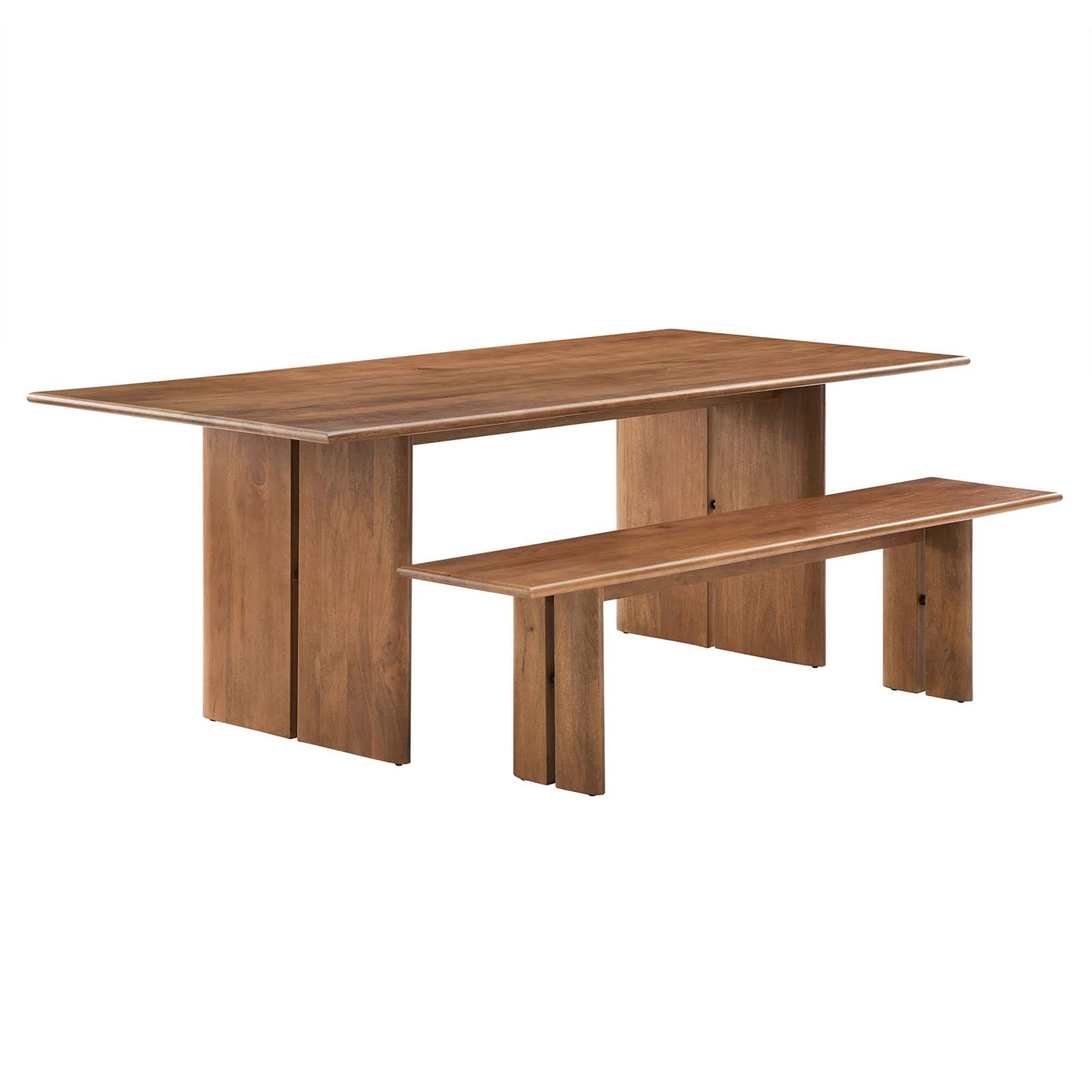 Amistad 86" Wood Dining Table and Bench Set By Modway - EEI-6560 | Dining Sets | Modishstore - 8