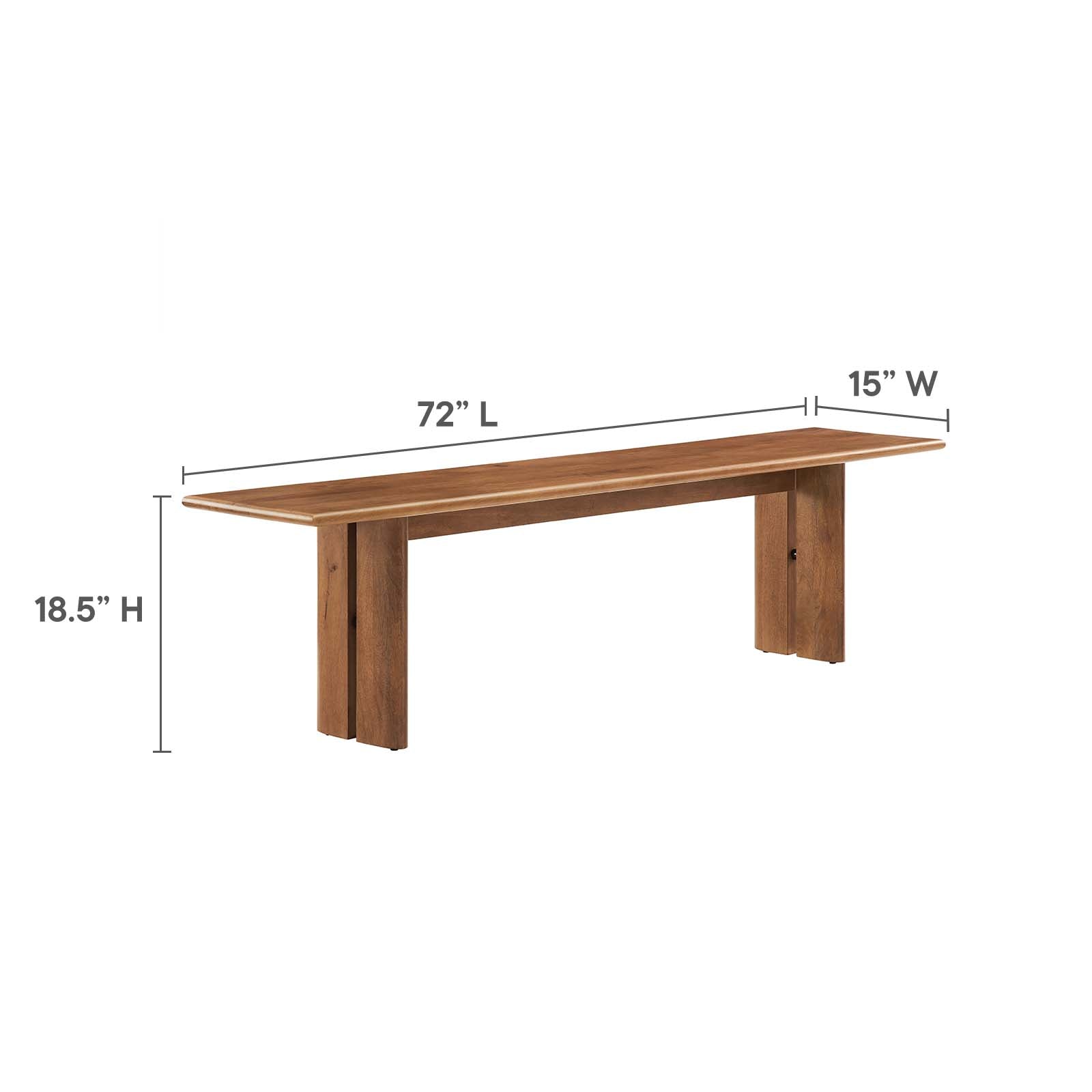 Amistad 86" Wood Dining Table and Bench Set By Modway - EEI-6560 | Dining Sets | Modishstore - 11