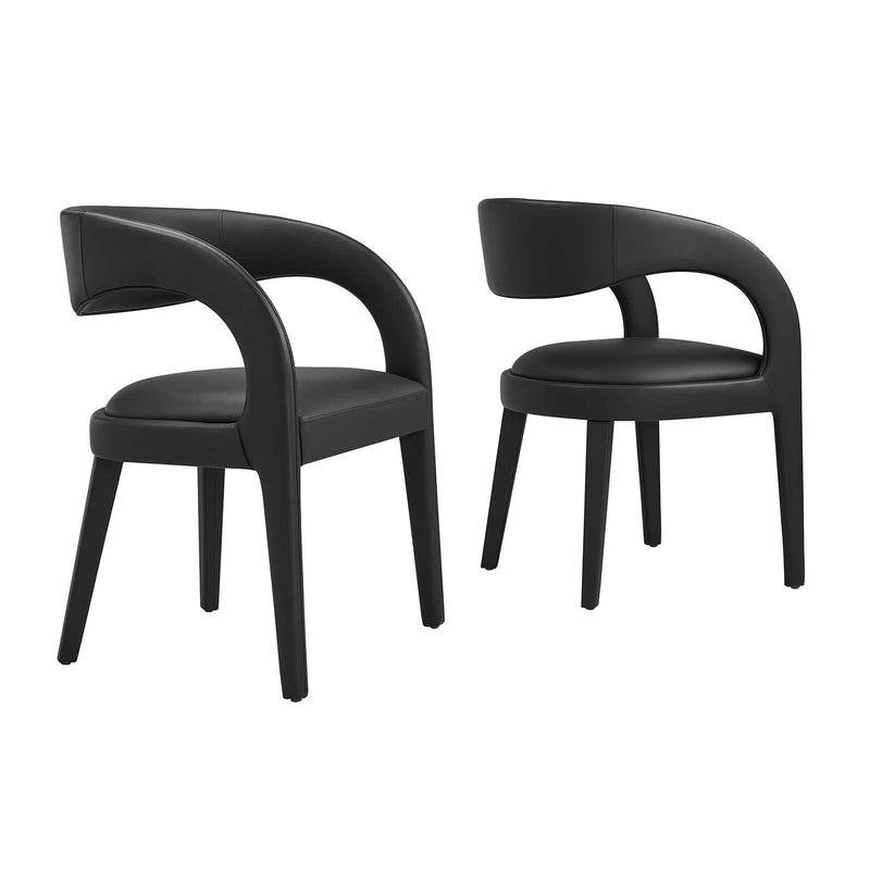 Pinnacle Vegan Leather Dining Chair Set of Two By Modway - EEI-6561 | Dining Chairs | Modway - 2