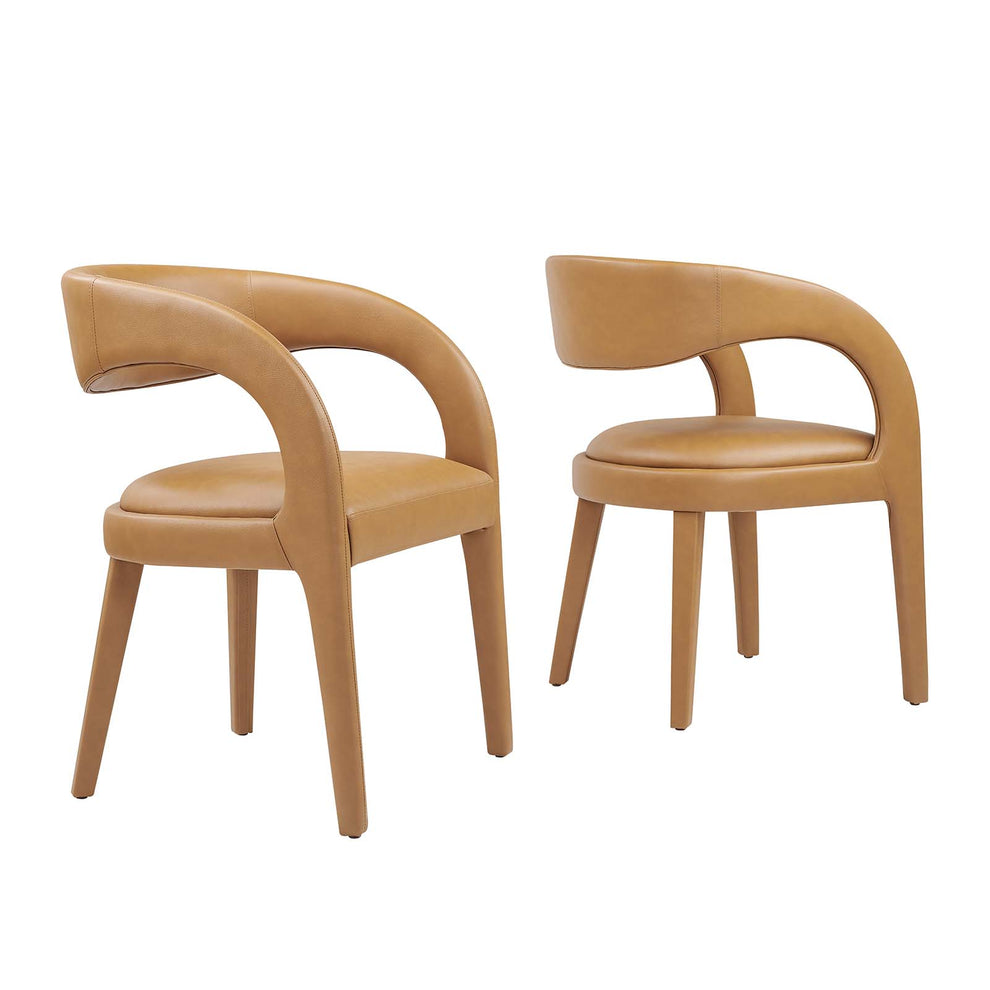 Pinnacle Vegan Leather Dining Chair Set of Two By Modway - EEI-6561 | Dining Chairs | Modishstore - 10