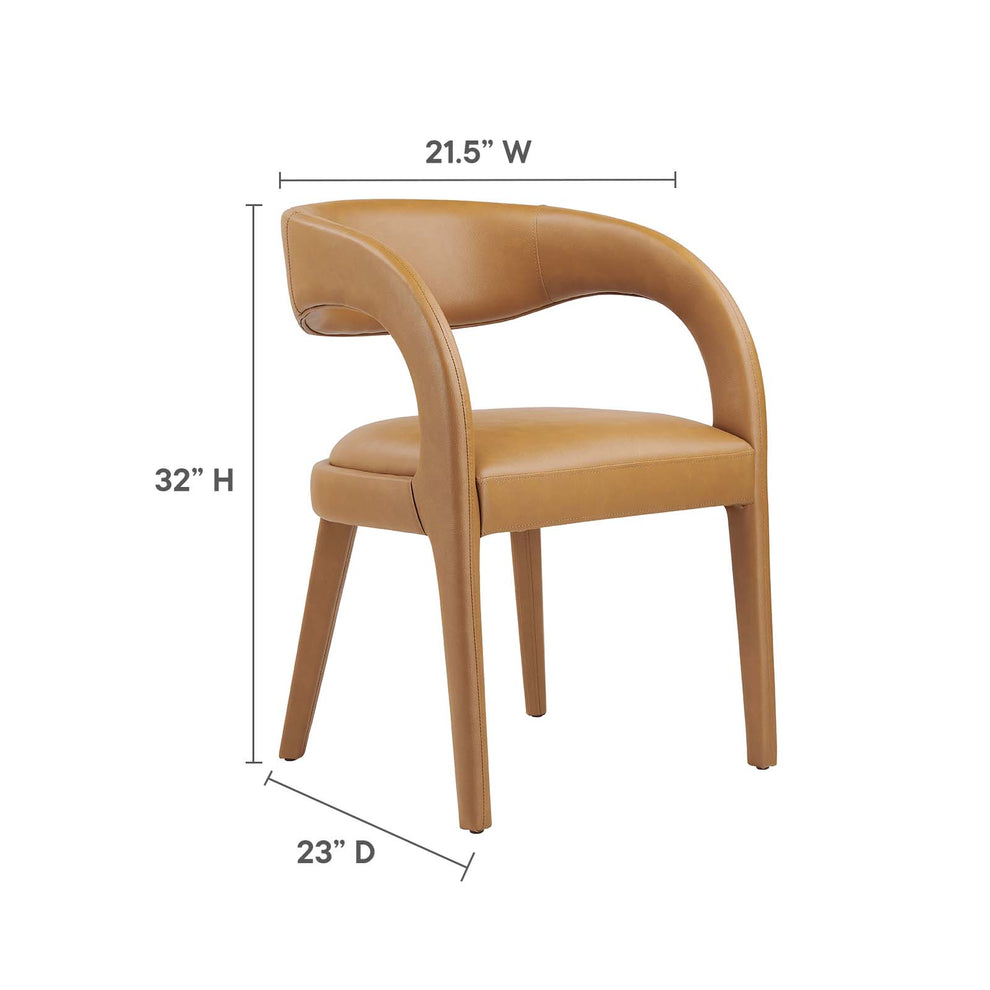 Pinnacle Vegan Leather Dining Chair Set of Two By Modway - EEI-6561 | Dining Chairs | Modishstore - 18