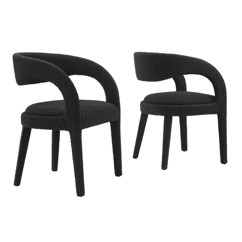 Pinnacle Boucle Upholstered Dining Chair Set of Two By Modway - EEI-6562 | Dining Chairs | Modishstore - 2