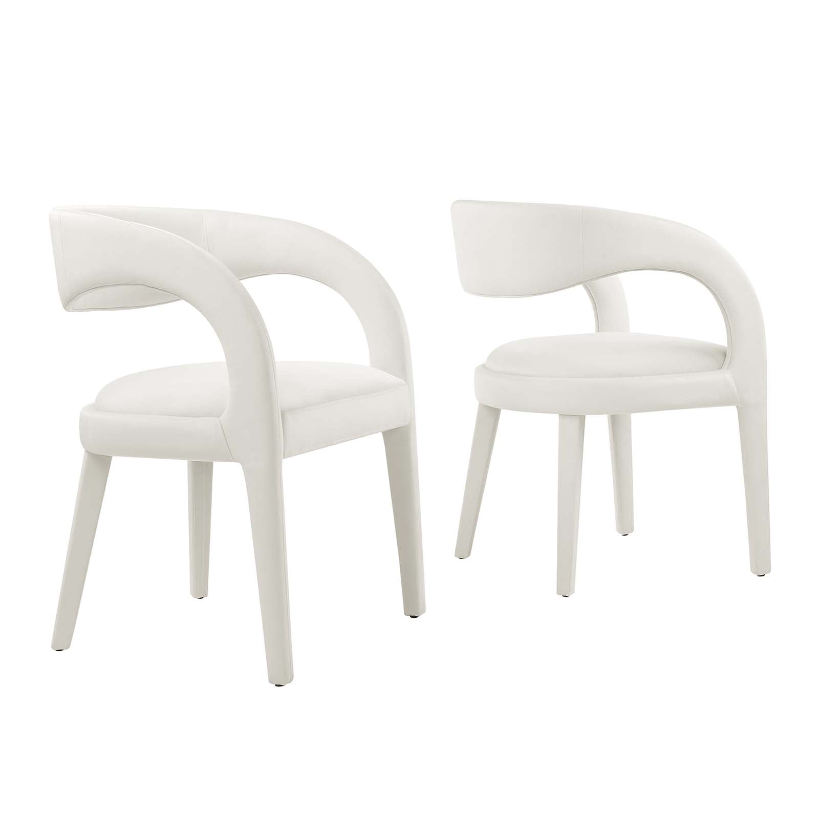 Pinnacle Performance Velvet Dining Chair Set of Two By Modway - EEI-6563 | Dining Chairs | Modway - 28