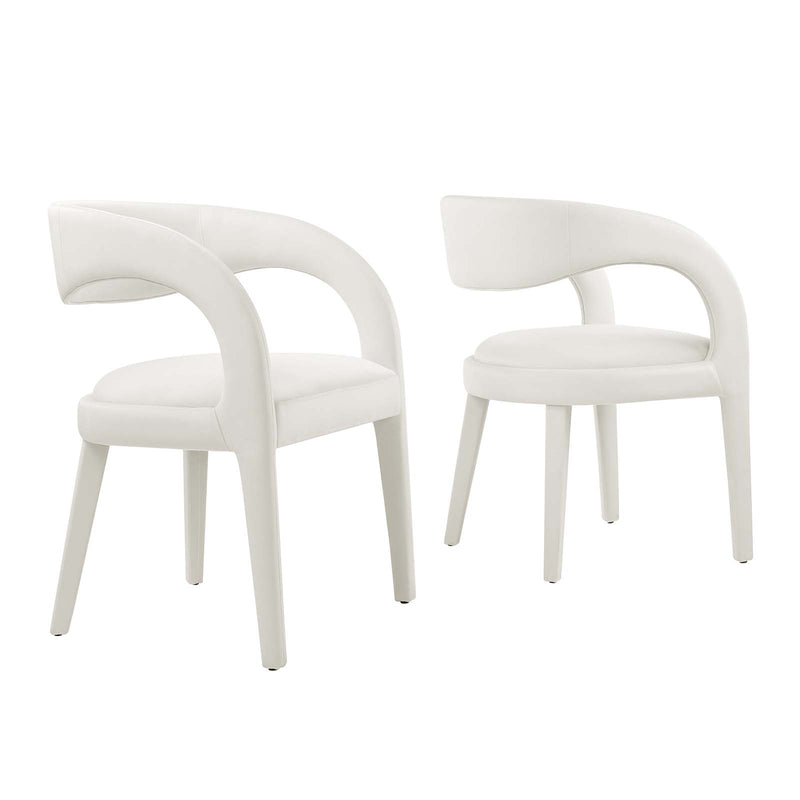 Pinnacle Performance Velvet Dining Chair Set of Two By Modway - EEI-6563 | Dining Chairs | Modishstore - 28