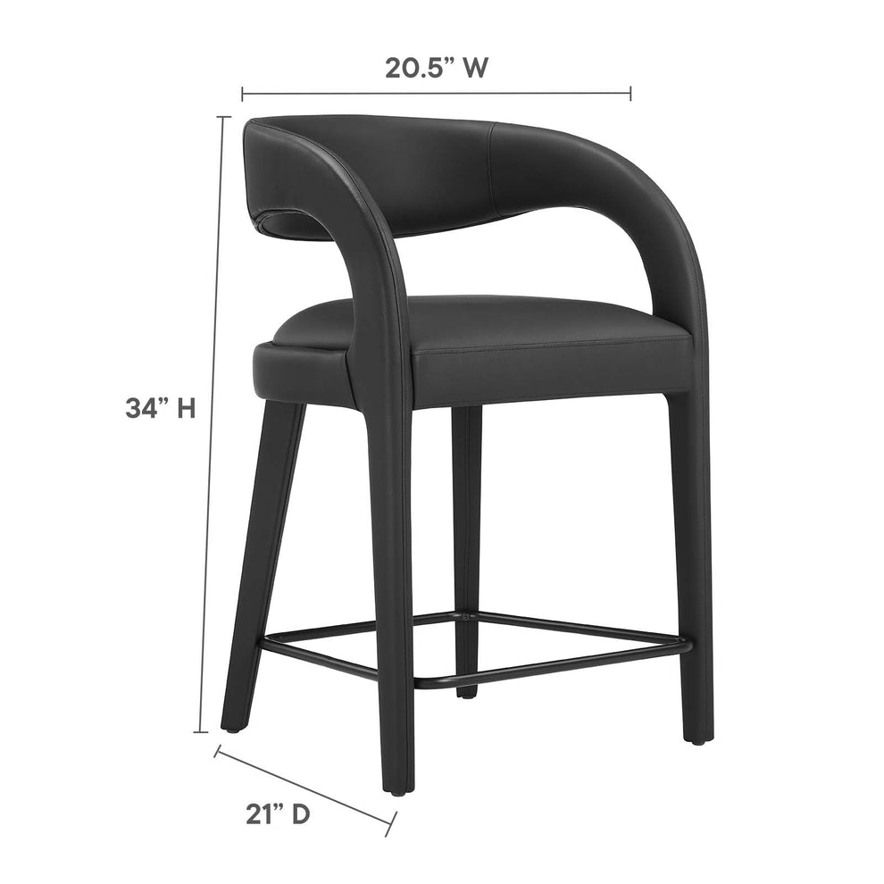 Pinnacle Vegan Leather Counter Stool Set of Two By Modway - EEI-6564 | Counter Stools | Modishstore - 9