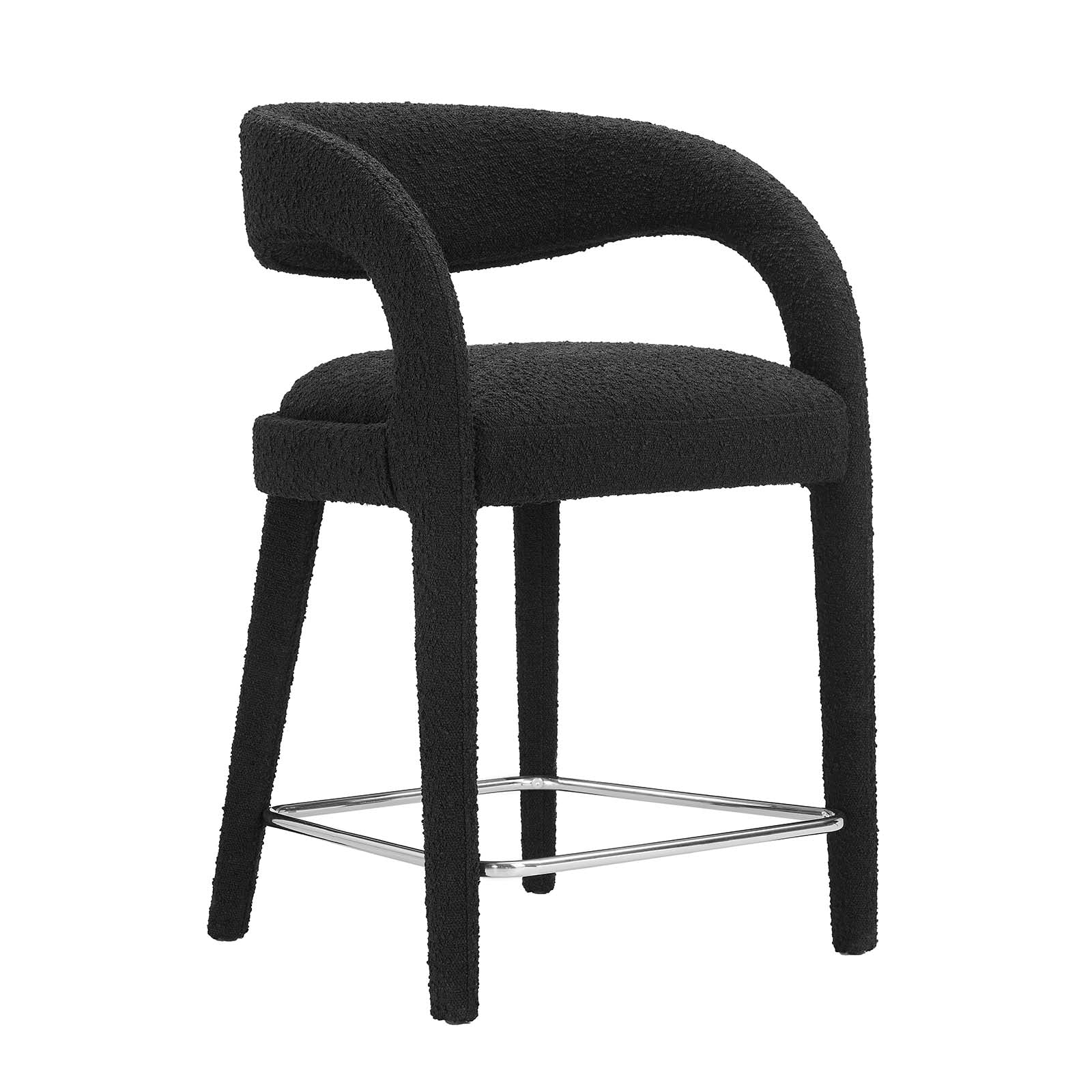 Pinnacle Boucle Upholstered Counter Stool Set of Two By Modway - EEI-6565 | Counter Stools | Modishstore - 7