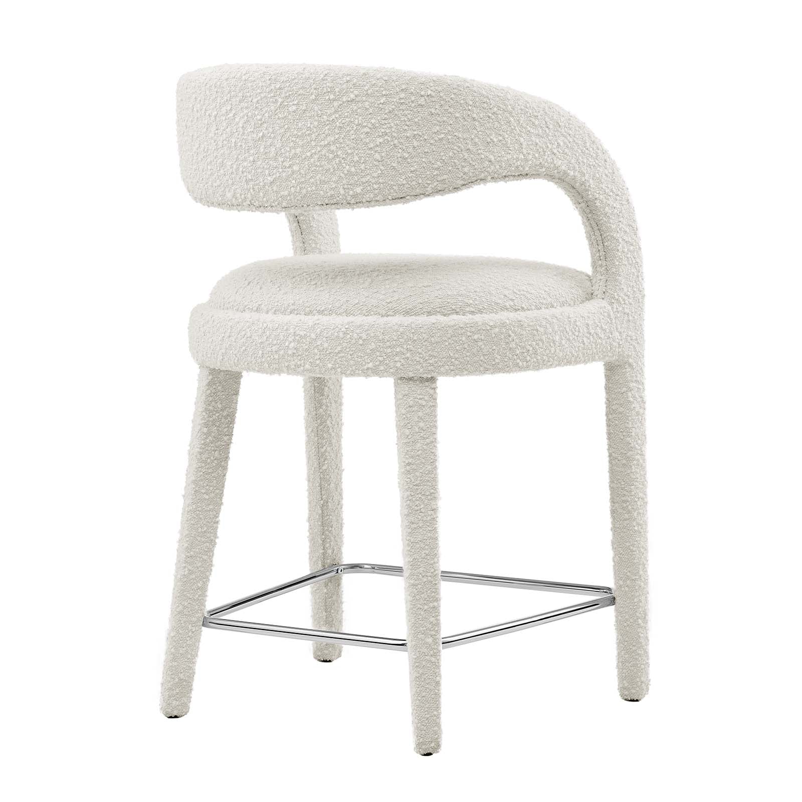 Pinnacle Boucle Upholstered Counter Stool Set of Two By Modway - EEI-6565 | Counter Stools | Modishstore - 13