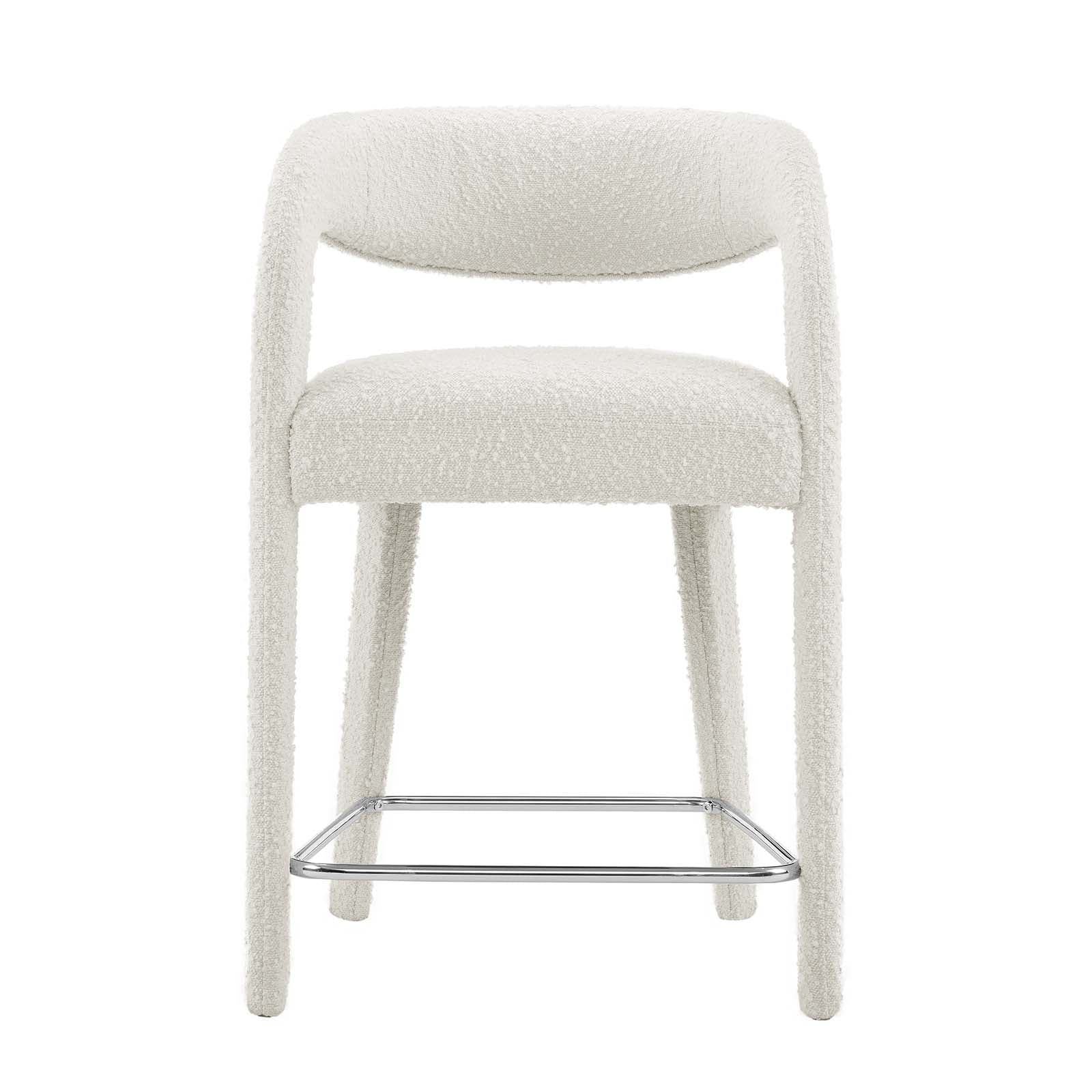 Pinnacle Boucle Upholstered Counter Stool Set of Two By Modway - EEI-6565 | Counter Stools | Modishstore - 14