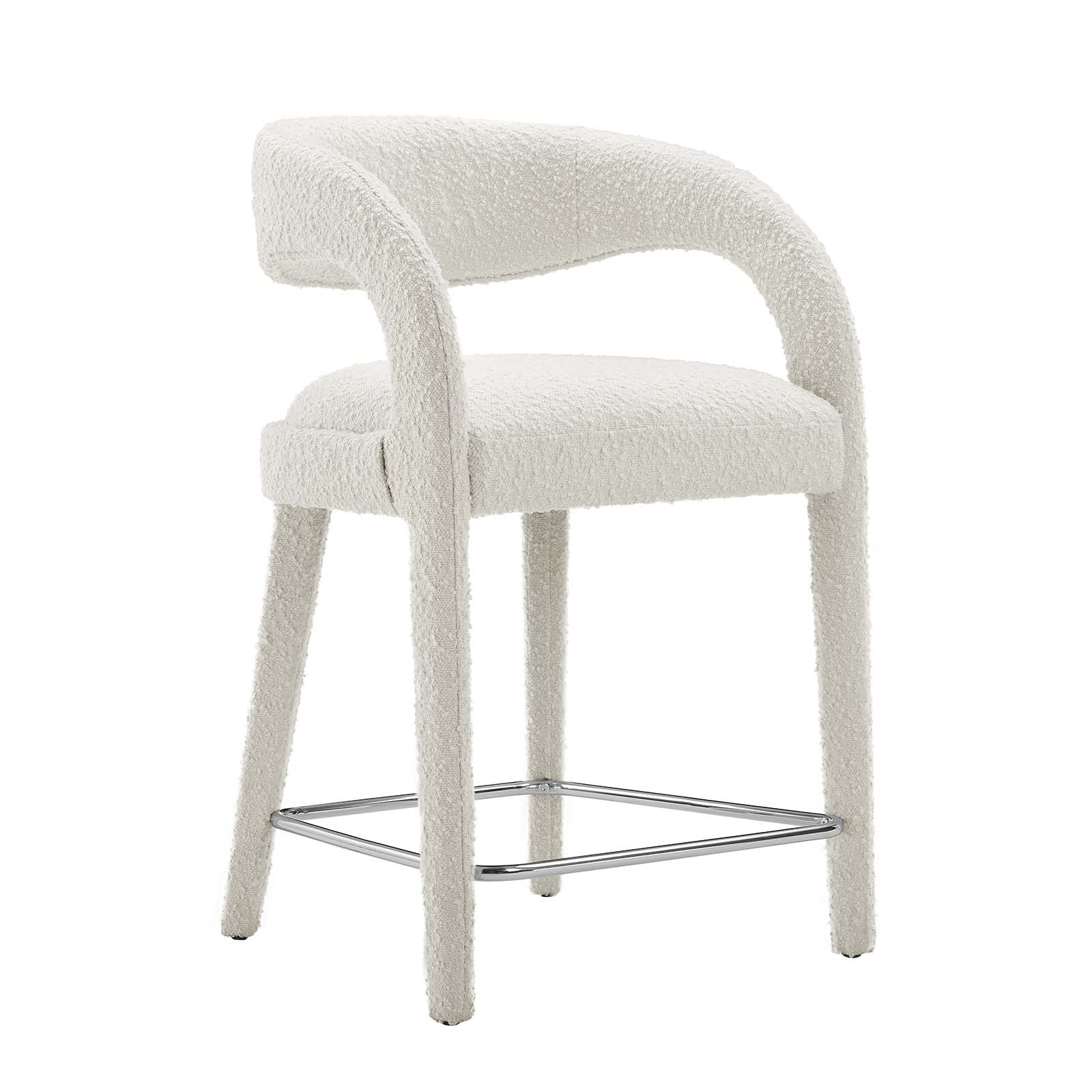Pinnacle Boucle Upholstered Counter Stool Set of Two By Modway - EEI-6565 | Counter Stools | Modishstore - 16