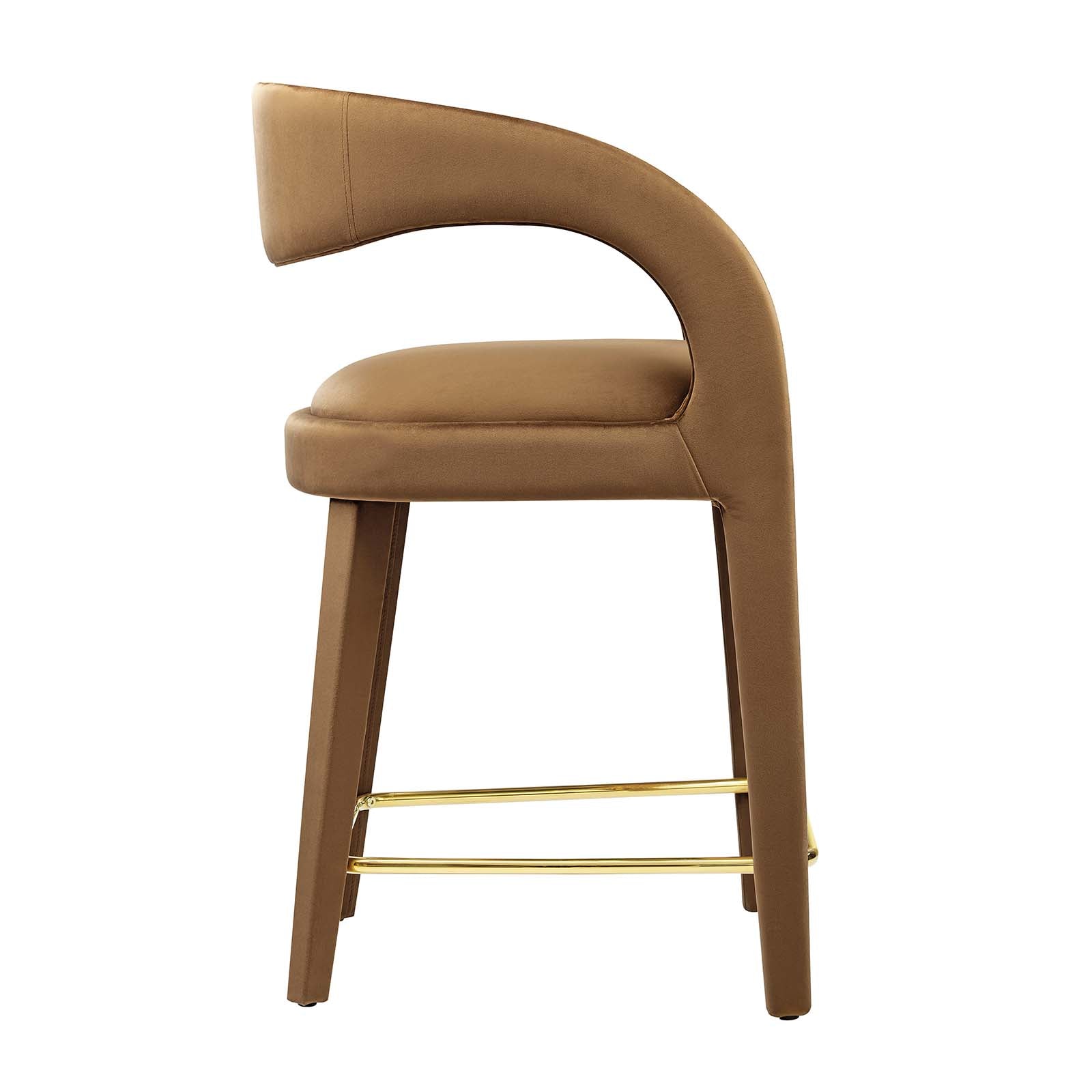 Pinnacle Performance Velvet Counter Stool Set of Two By Modway - EEI-6566 | Counter Stools | Modishstore - 3