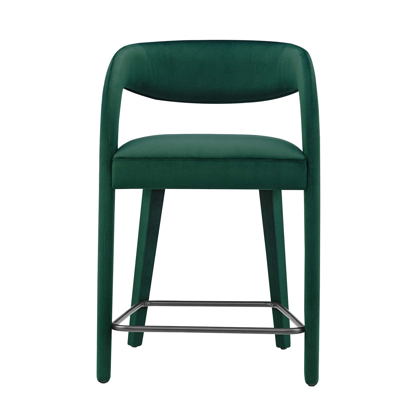 Pinnacle Performance Velvet Counter Stool Set of Two By Modway - EEI-6566 | Counter Stools | Modishstore - 14