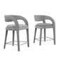 Pinnacle Performance Velvet Counter Stool Set of Two By Modway - EEI-6566 | Counter Stools | Modishstore - 19