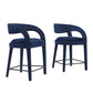 Pinnacle Performance Velvet Counter Stool Set of Two By Modway - EEI-6566 | Counter Stools | Modishstore - 37