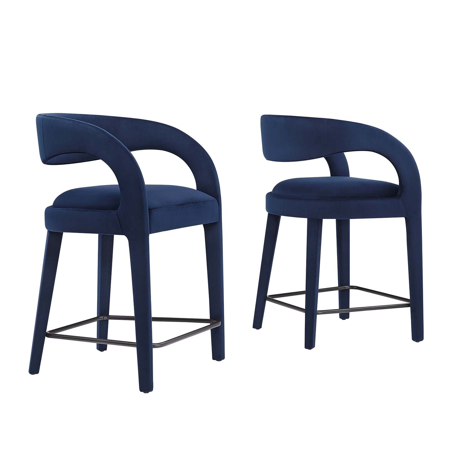 Pinnacle Performance Velvet Counter Stool Set of Two By Modway - EEI-6566 | Counter Stools | Modishstore - 37