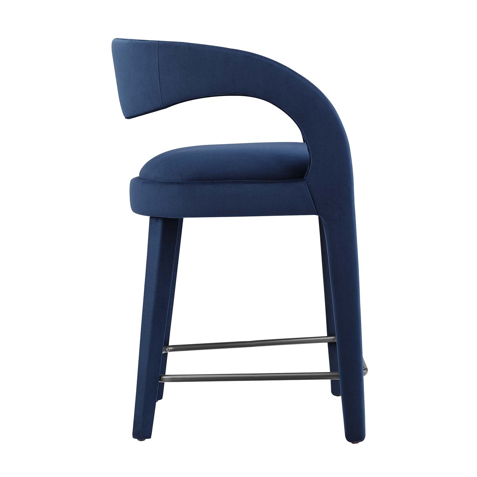 Pinnacle Performance Velvet Counter Stool Set of Two By Modway - EEI-6566 | Counter Stools | Modishstore - 39