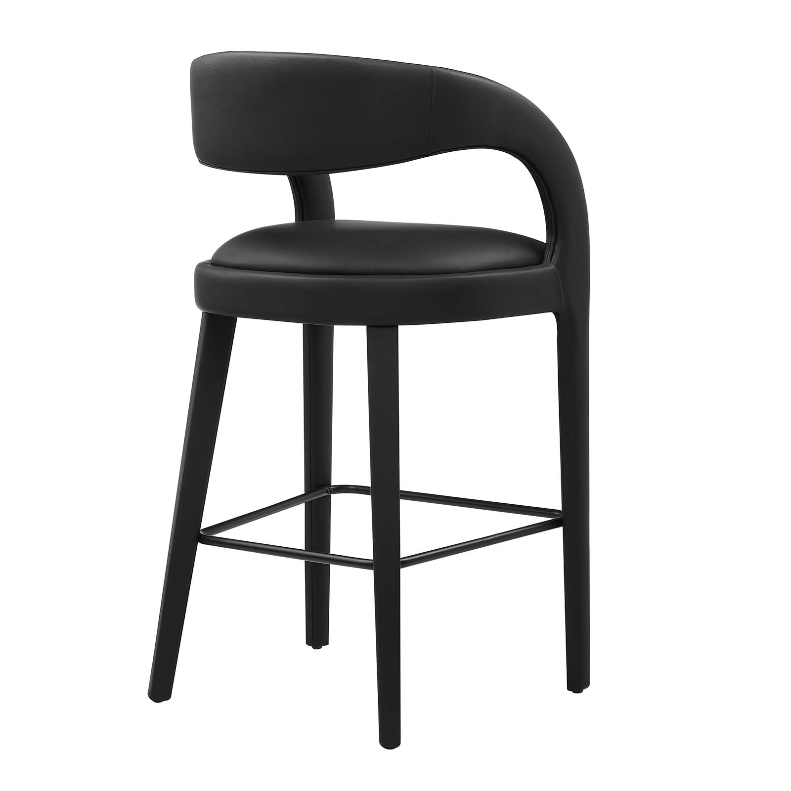 Pinnacle Vegan Leather Bar Stool Set of Two By Modway - EEI-6567 | Bar Stools | Modway - 4