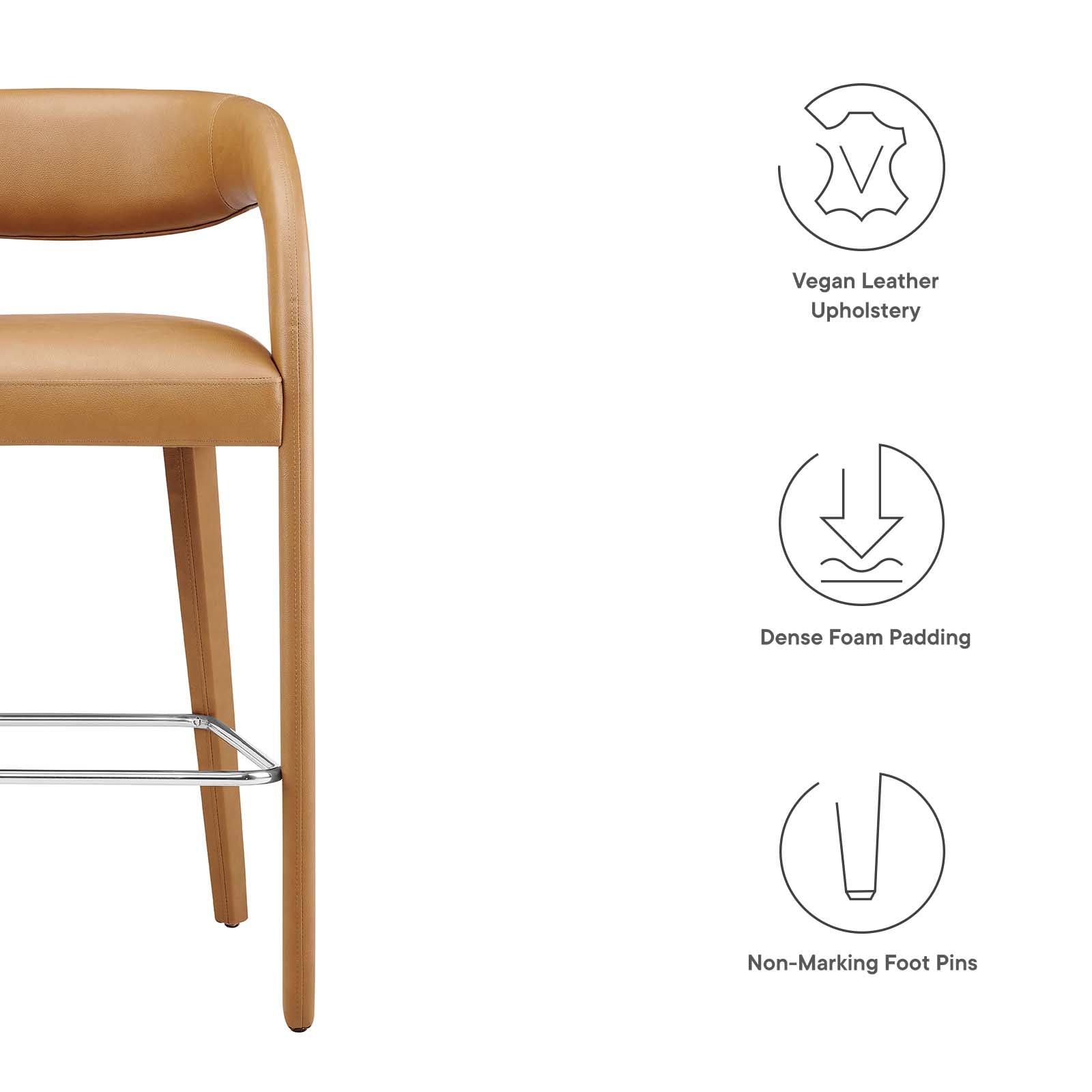 Pinnacle Vegan Leather Bar Stool Set of Two By Modway - EEI-6567 | Bar Stools | Modway - 17