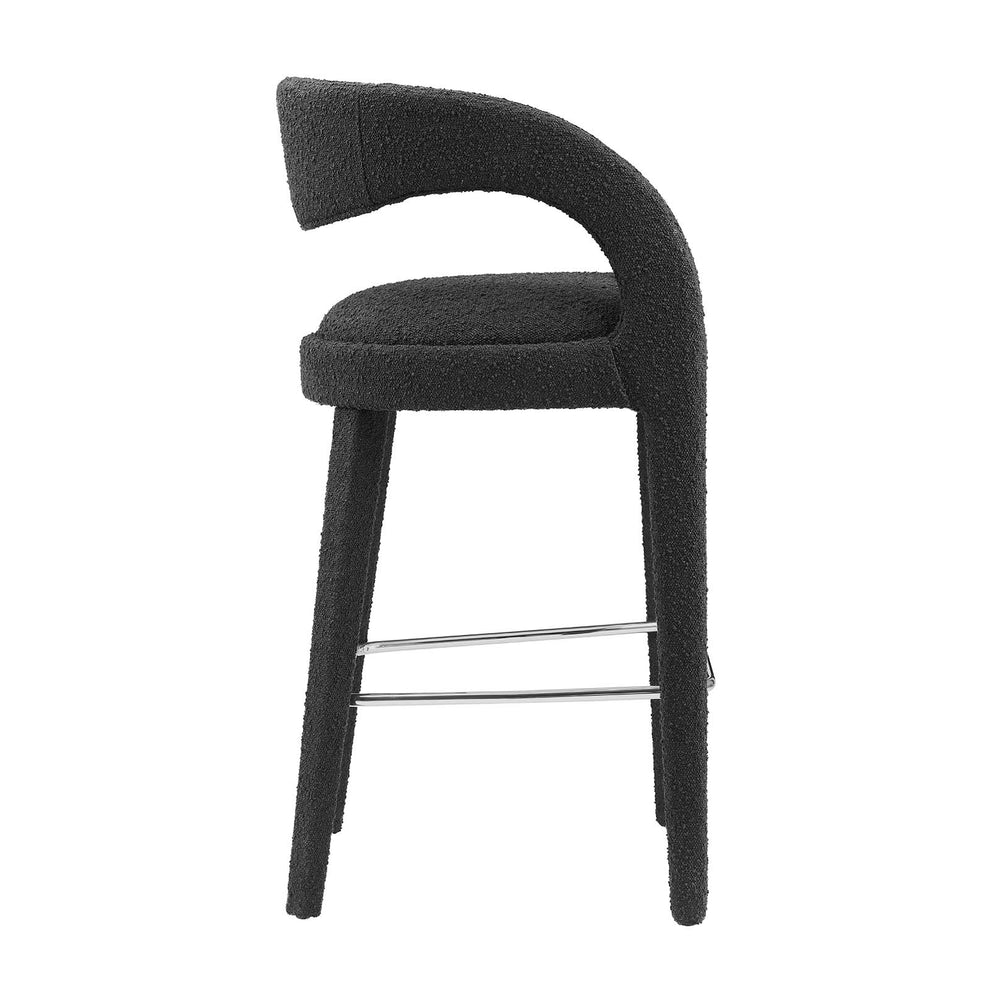 Pinnacle Boucle Upholstered Bar Stool Set of Two By Modway - EEI-6568 | Bar Stools | Modishstore - 3