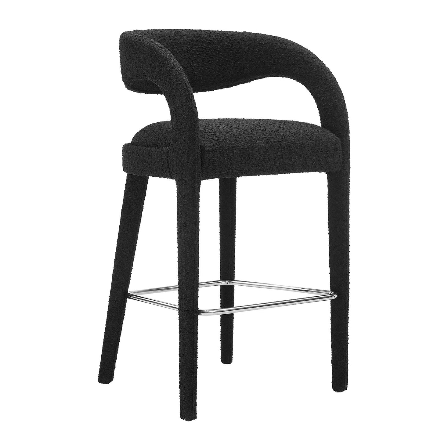Pinnacle Boucle Upholstered Bar Stool Set of Two By Modway - EEI-6568 | Bar Stools | Modway - 7