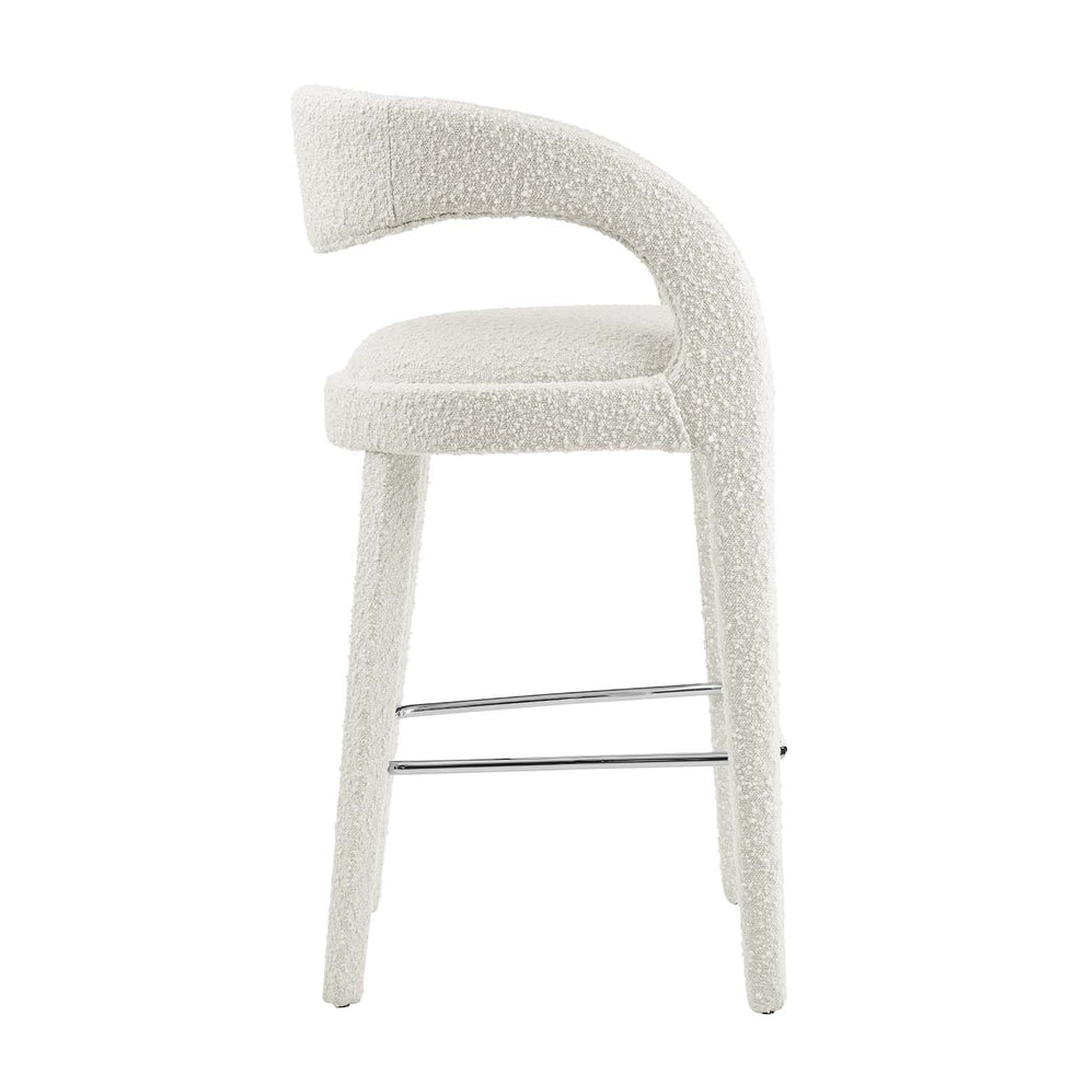 Pinnacle Boucle Upholstered Bar Stool Set of Two By Modway - EEI-6568 | Bar Stools | Modishstore - 12