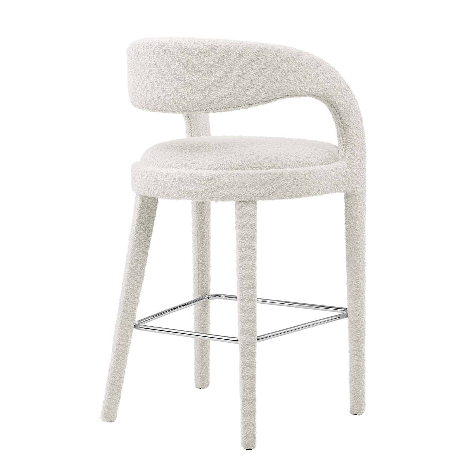 Pinnacle Boucle Upholstered Bar Stool Set of Two By Modway - EEI-6568 | Bar Stools | Modway - 13