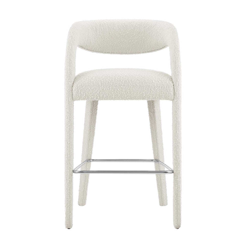 Pinnacle Boucle Upholstered Bar Stool Set of Two By Modway - EEI-6568 | Bar Stools | Modishstore - 14