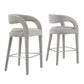 Pinnacle Boucle Upholstered Bar Stool Set of Two By Modway - EEI-6568 | Bar Stools | Modishstore - 19