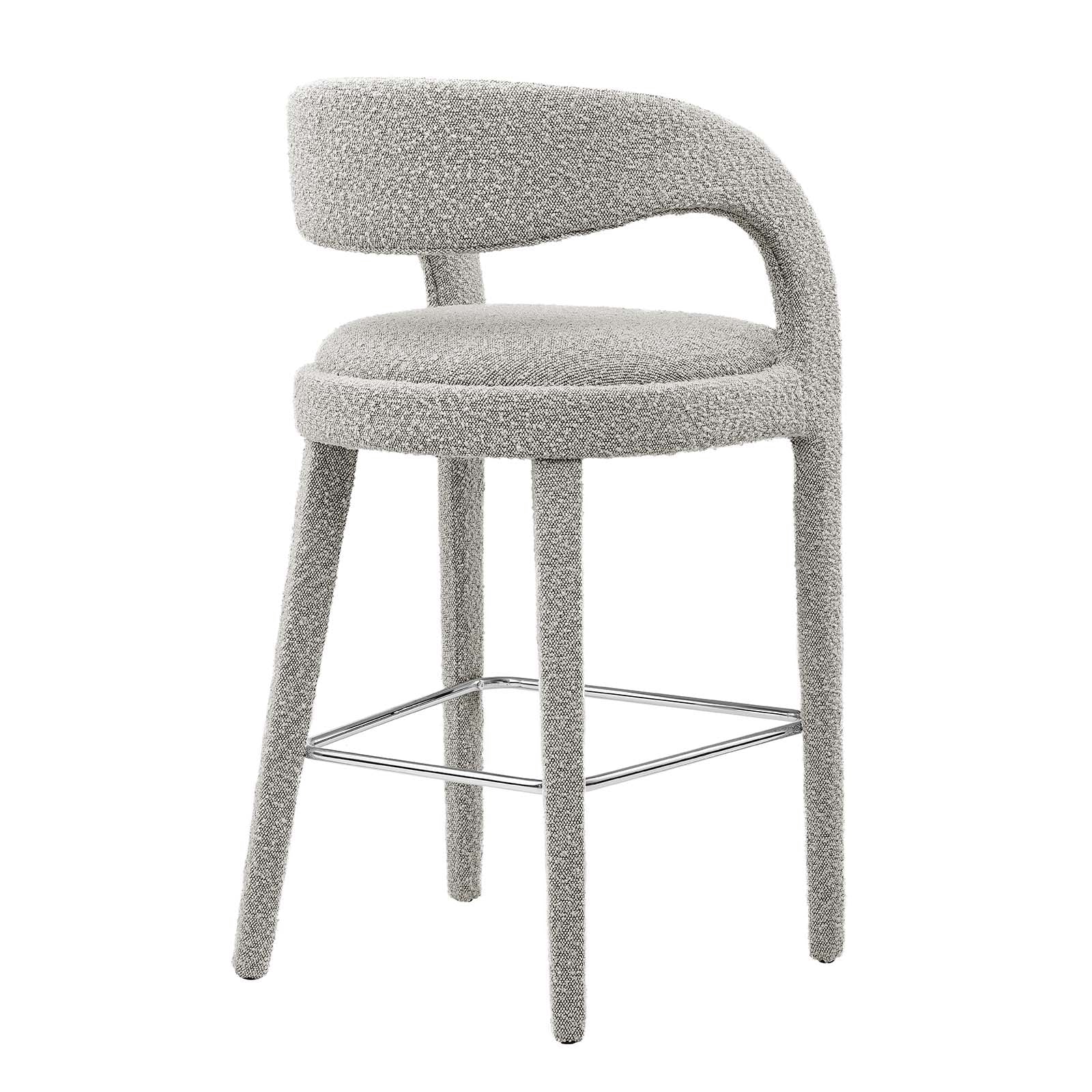 Pinnacle Boucle Upholstered Bar Stool Set of Two By Modway - EEI-6568 | Bar Stools | Modway - 22