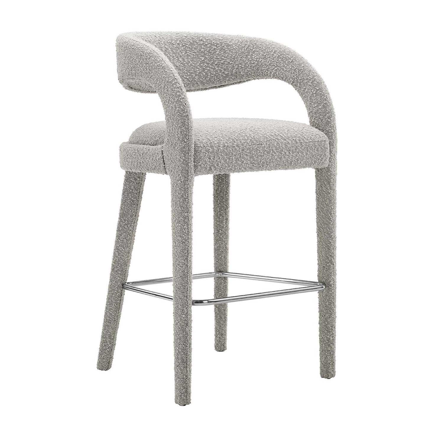 Pinnacle Boucle Upholstered Bar Stool Set of Two By Modway - EEI-6568 | Bar Stools | Modway - 25