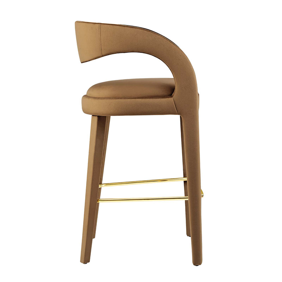 Pinnacle Performance Velvet Bar Stool Set of Two By Modway - EEI-6569 | Bar Stools | Modishstore - 3