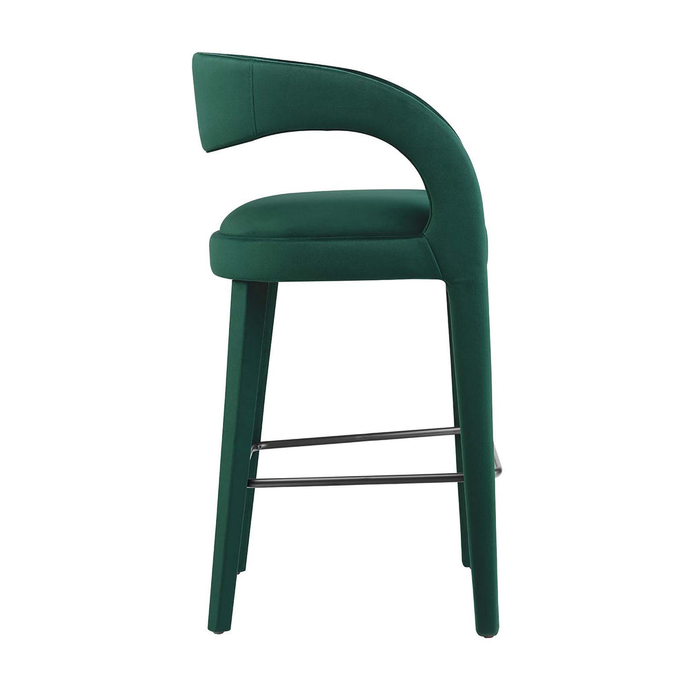 Pinnacle Performance Velvet Bar Stool Set of Two By Modway - EEI-6569 | Bar Stools | Modishstore - 12