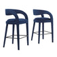 Pinnacle Performance Velvet Bar Stool Set of Two By Modway - EEI-6569 | Bar Stools | Modishstore - 37