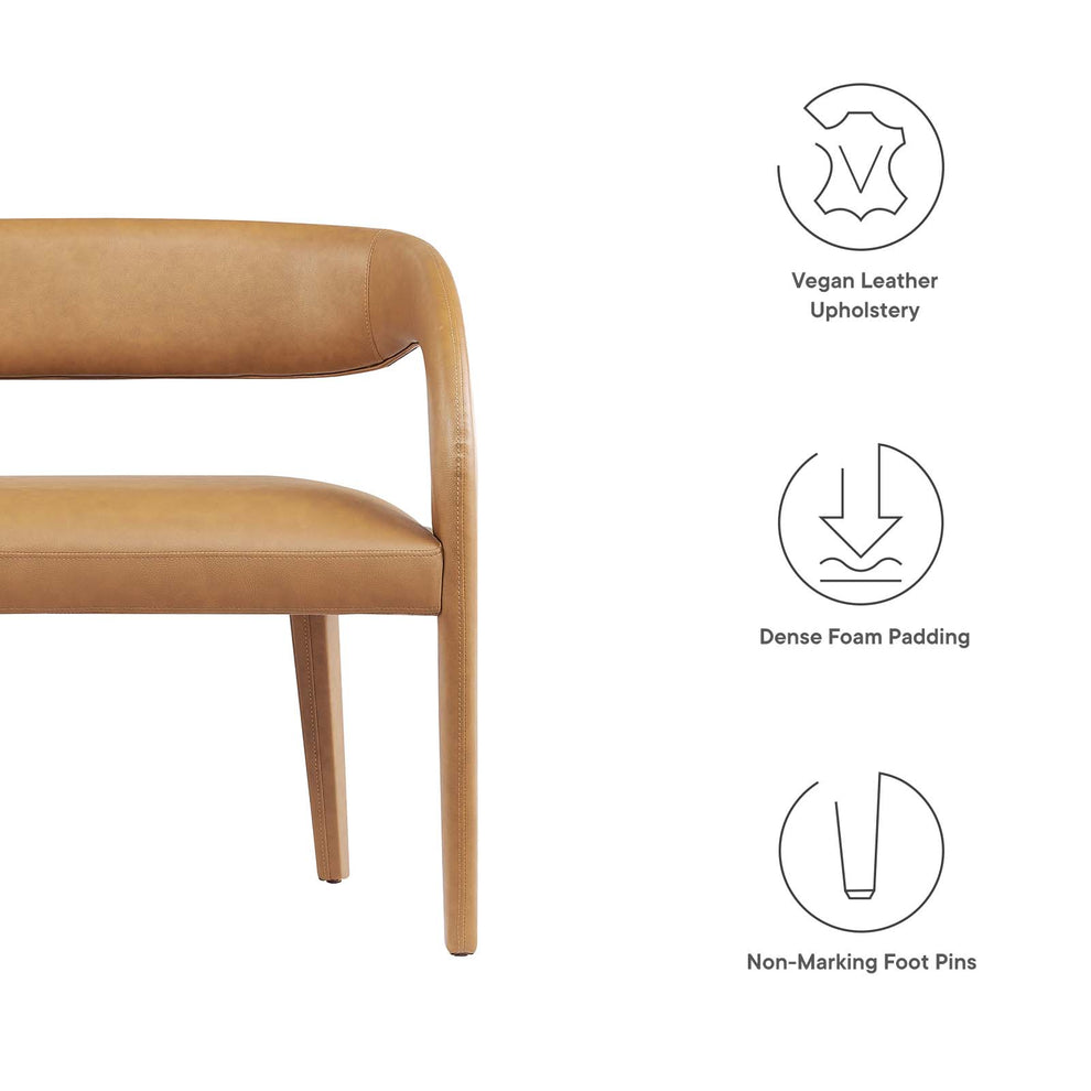 Pinnacle Vegan Leather Accent Bench By Modway - EEI-6570 | Benches | Modishstore - 14
